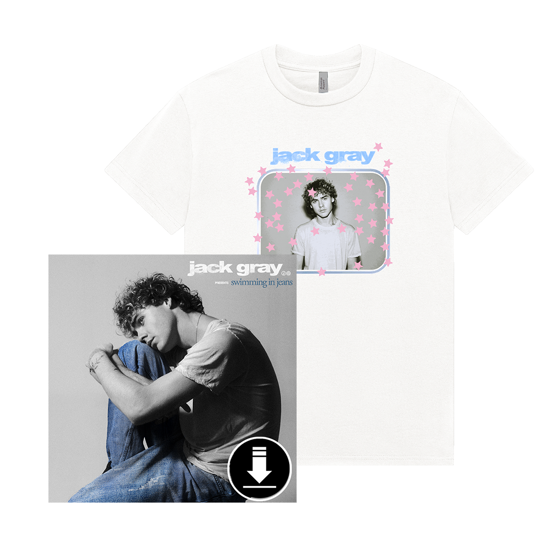 Swimming In Jeans White T-Shirt (Limited Edition) + Digital Album